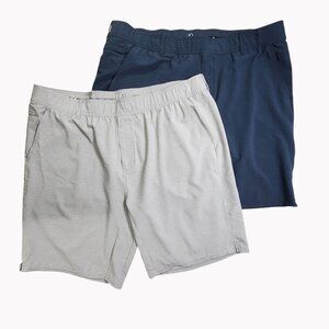 Set Of 2 AndersonOrd Mens Performance Shorts Size 40  Navy & Gray